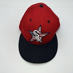 NEW ERA CHICAGO WHITE SOX 4TH OF JULY 59FIFTY HAT SIZE 7 3/4‎